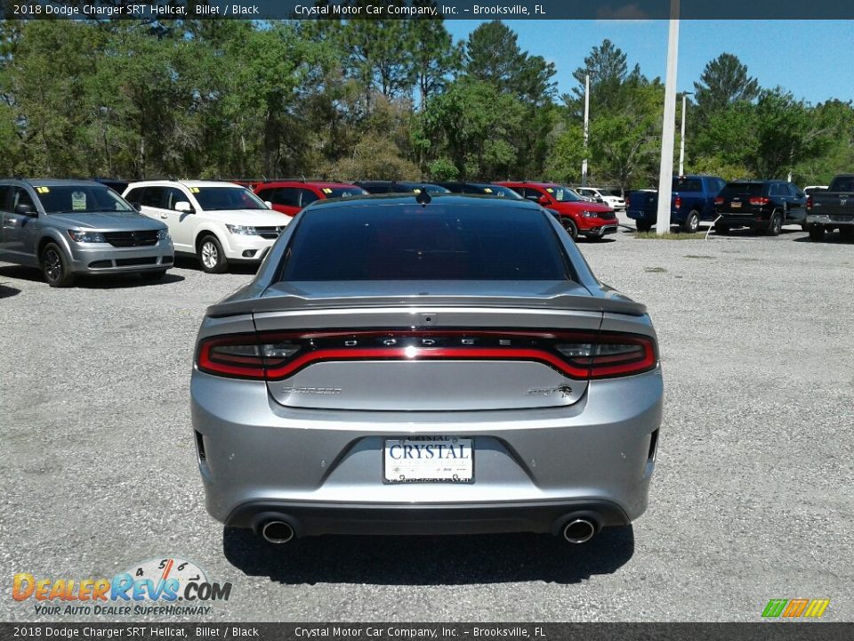 2018 Dodge Charger SRT Hellcat Billet / Black Photo #4
