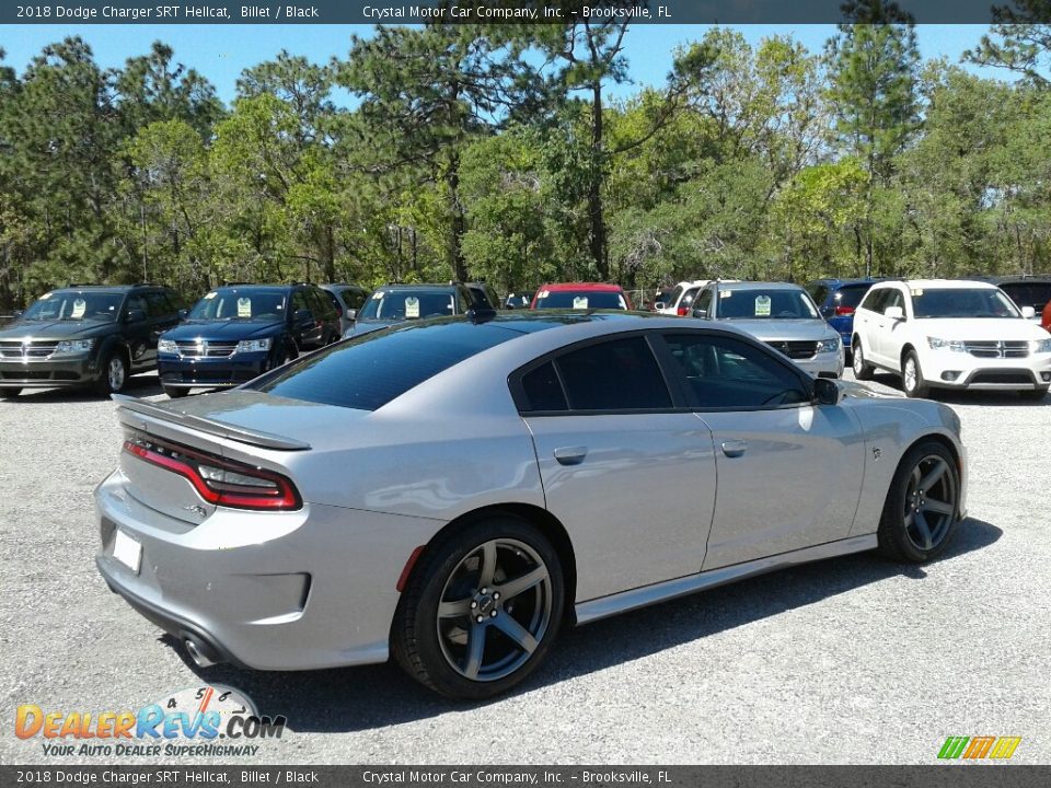 2018 Dodge Charger SRT Hellcat Billet / Black Photo #5