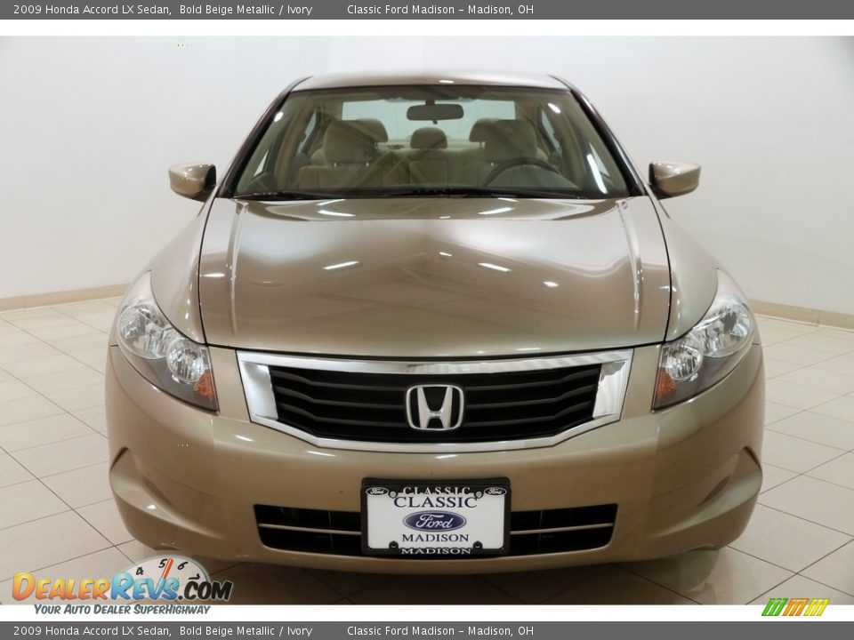 2009 Honda Accord LX Sedan Bold Beige Metallic / Ivory Photo #2