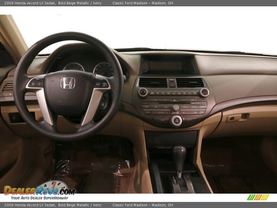 2009 Honda Accord LX Sedan Bold Beige Metallic / Ivory Photo #21