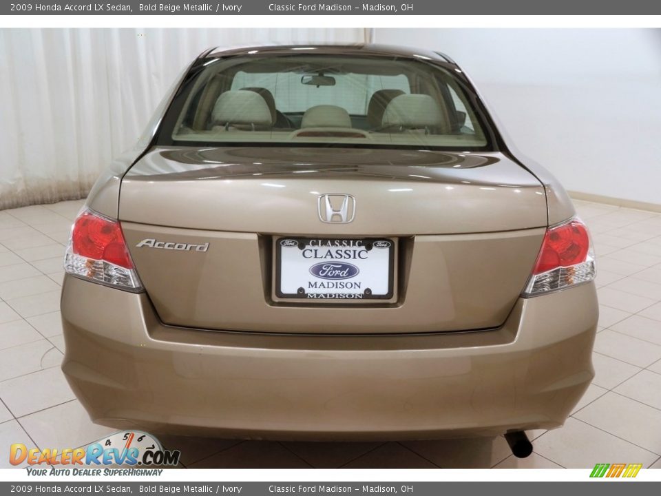 2009 Honda Accord LX Sedan Bold Beige Metallic / Ivory Photo #22