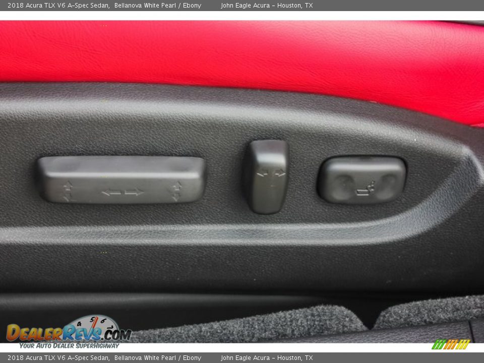 2018 Acura TLX V6 A-Spec Sedan Bellanova White Pearl / Ebony Photo #14