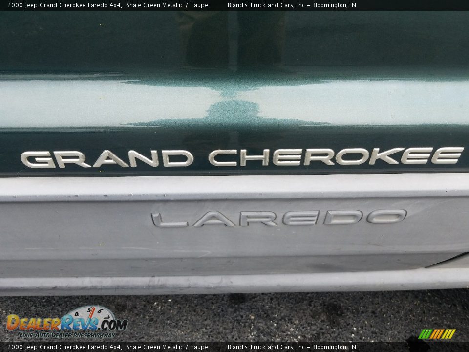 2000 Jeep Grand Cherokee Laredo 4x4 Shale Green Metallic / Taupe Photo #8