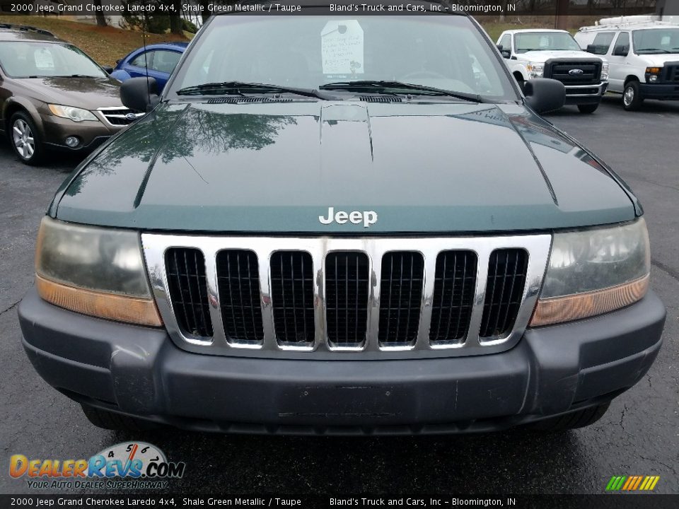 2000 Jeep Grand Cherokee Laredo 4x4 Shale Green Metallic / Taupe Photo #10