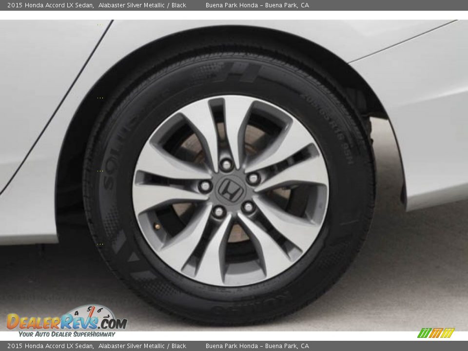 2015 Honda Accord LX Sedan Alabaster Silver Metallic / Black Photo #33