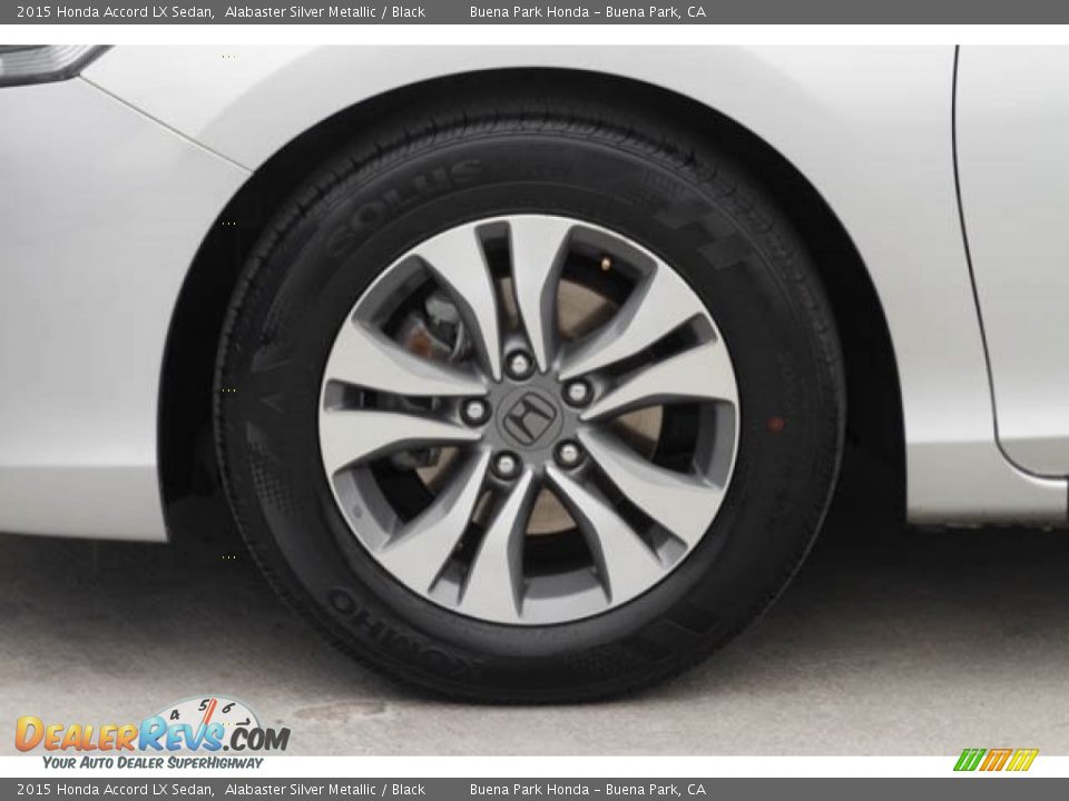 2015 Honda Accord LX Sedan Alabaster Silver Metallic / Black Photo #34