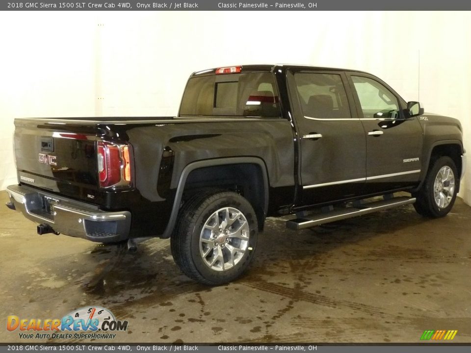 2018 GMC Sierra 1500 SLT Crew Cab 4WD Onyx Black / Jet Black Photo #2
