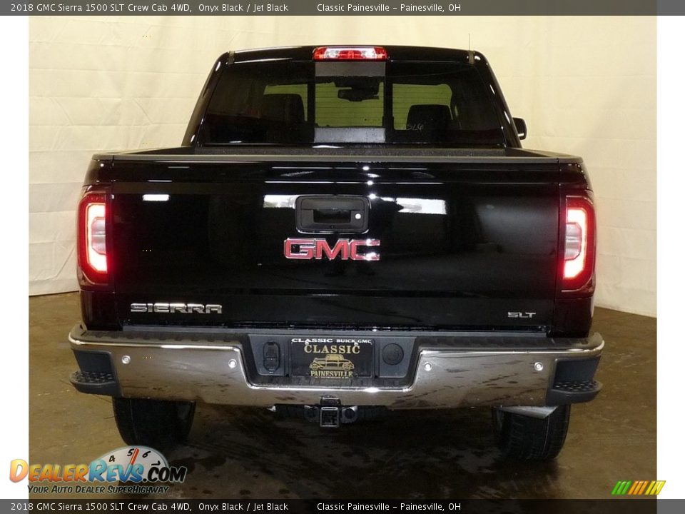 2018 GMC Sierra 1500 SLT Crew Cab 4WD Onyx Black / Jet Black Photo #3