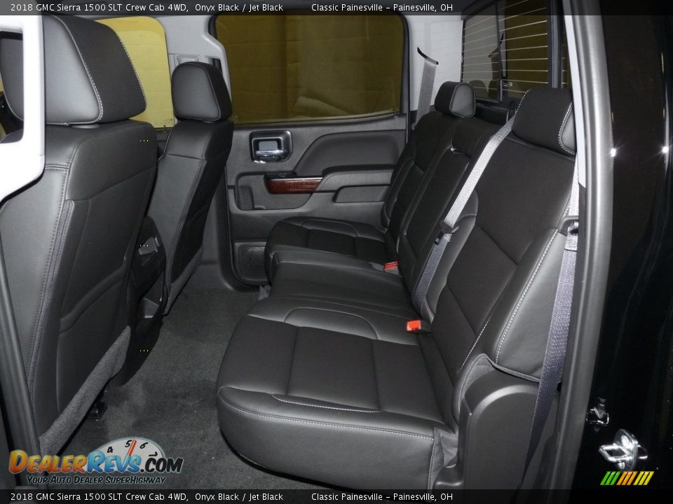 2018 GMC Sierra 1500 SLT Crew Cab 4WD Onyx Black / Jet Black Photo #7