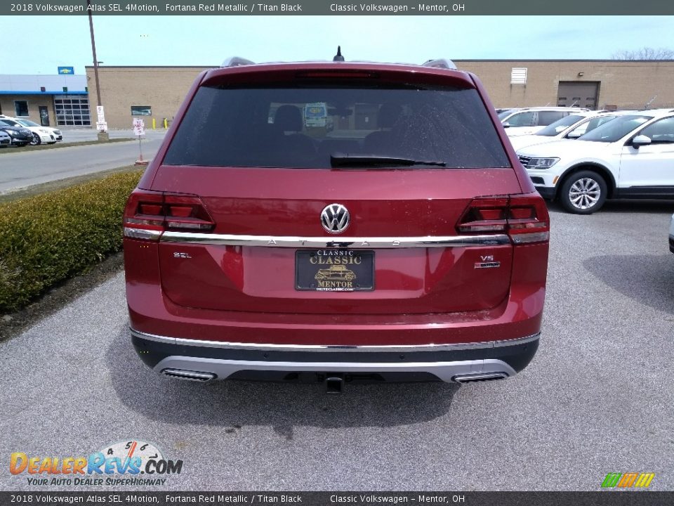 2018 Volkswagen Atlas SEL 4Motion Fortana Red Metallic / Titan Black Photo #5