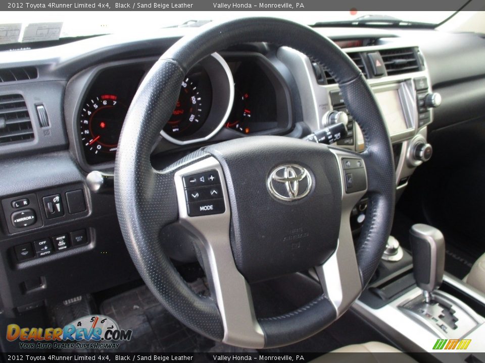 2012 Toyota 4Runner Limited 4x4 Black / Sand Beige Leather Photo #14