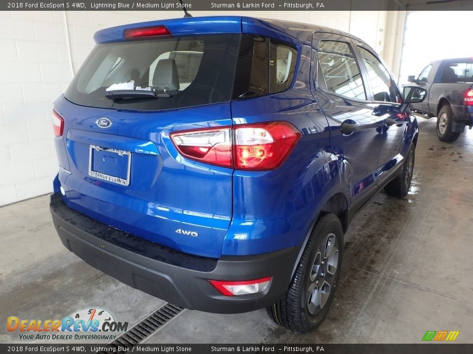 2018 Ford EcoSport S 4WD Lightning Blue / Medium Light Stone Photo #2