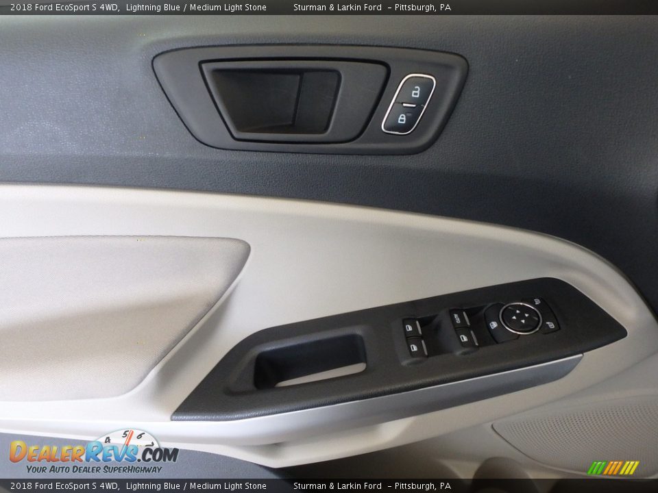 2018 Ford EcoSport S 4WD Lightning Blue / Medium Light Stone Photo #9