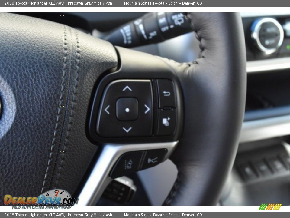 2018 Toyota Highlander XLE AWD Predawn Gray Mica / Ash Photo #3