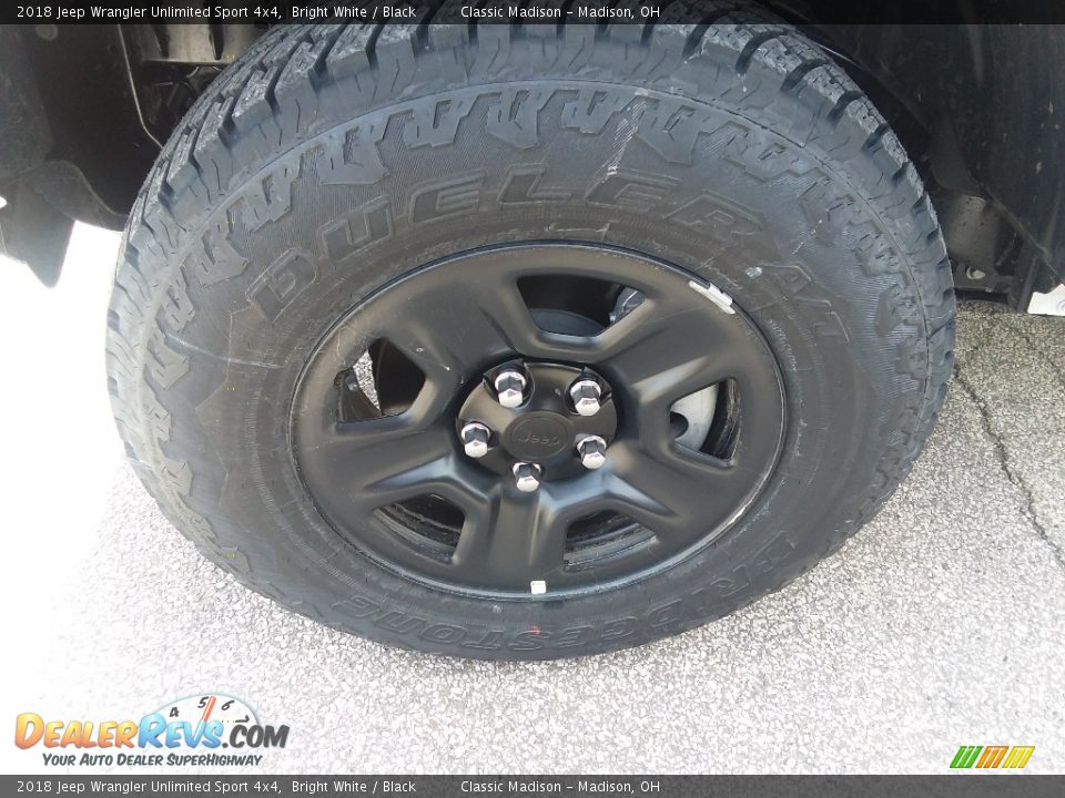 2018 Jeep Wrangler Unlimited Sport 4x4 Bright White / Black Photo #10