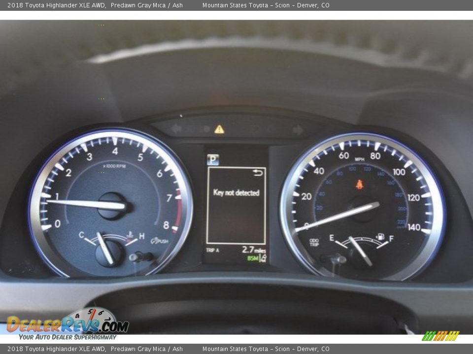 2018 Toyota Highlander XLE AWD Predawn Gray Mica / Ash Photo #4