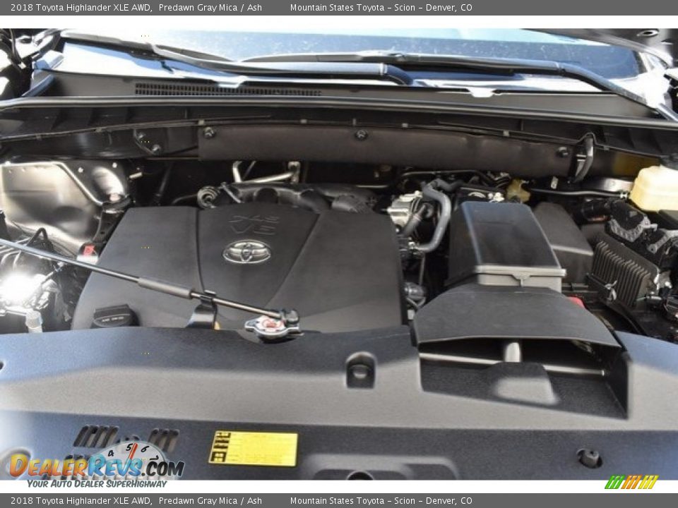 2018 Toyota Highlander XLE AWD Predawn Gray Mica / Ash Photo #6