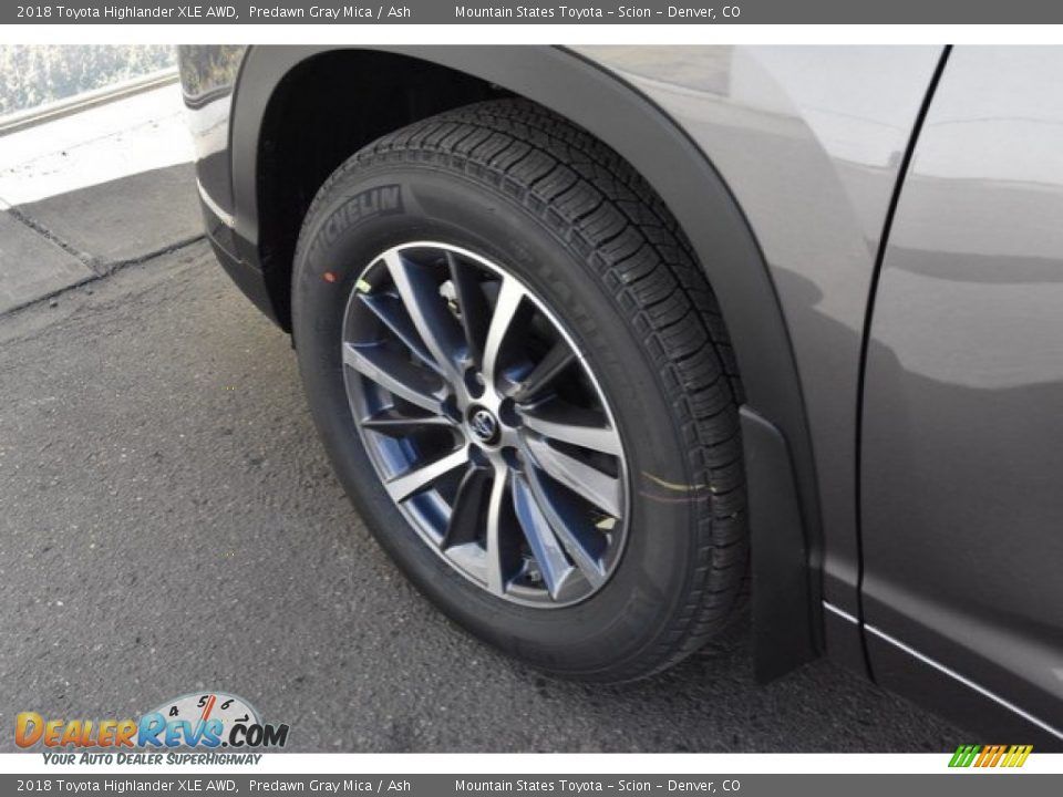 2018 Toyota Highlander XLE AWD Predawn Gray Mica / Ash Photo #7