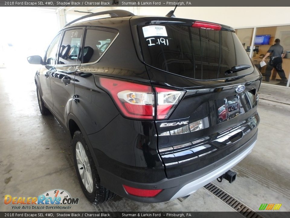 2018 Ford Escape SEL 4WD Shadow Black / Charcoal Black Photo #3