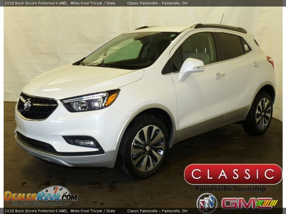 2018 Buick Encore Preferred II AWD White Frost Tricoat / Shale Photo #1