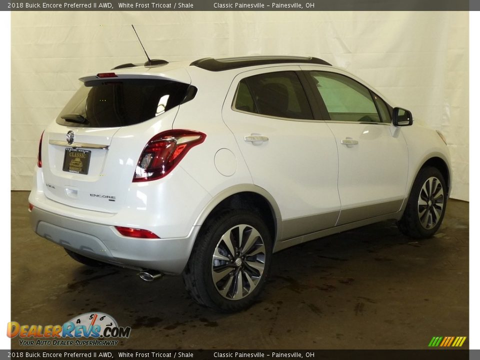 2018 Buick Encore Preferred II AWD White Frost Tricoat / Shale Photo #2