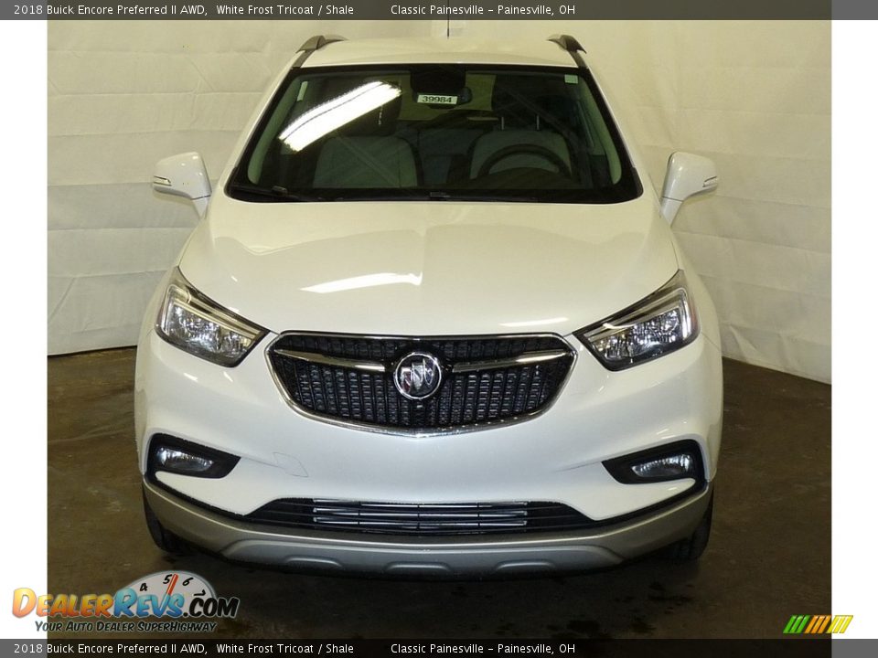 2018 Buick Encore Preferred II AWD White Frost Tricoat / Shale Photo #4