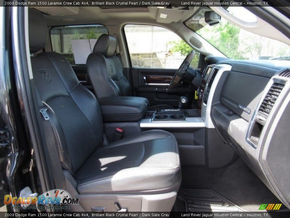 2009 Dodge Ram 1500 Laramie Crew Cab 4x4 Brilliant Black Crystal Pearl / Dark Slate Gray Photo #5