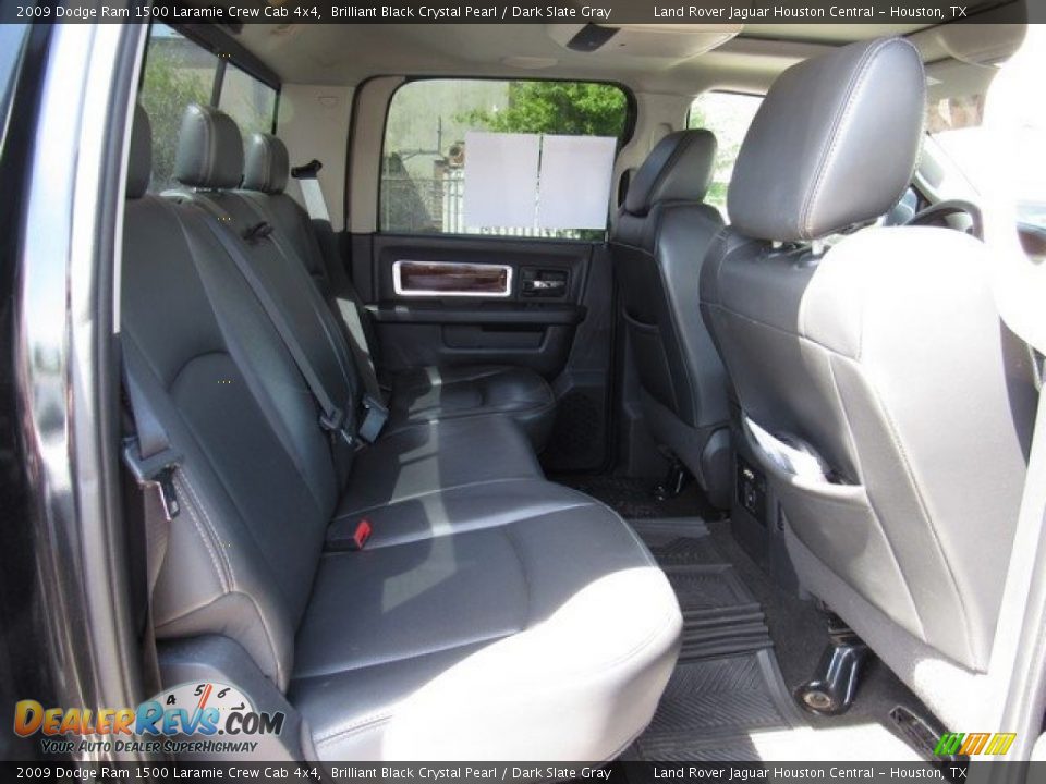 2009 Dodge Ram 1500 Laramie Crew Cab 4x4 Brilliant Black Crystal Pearl / Dark Slate Gray Photo #20
