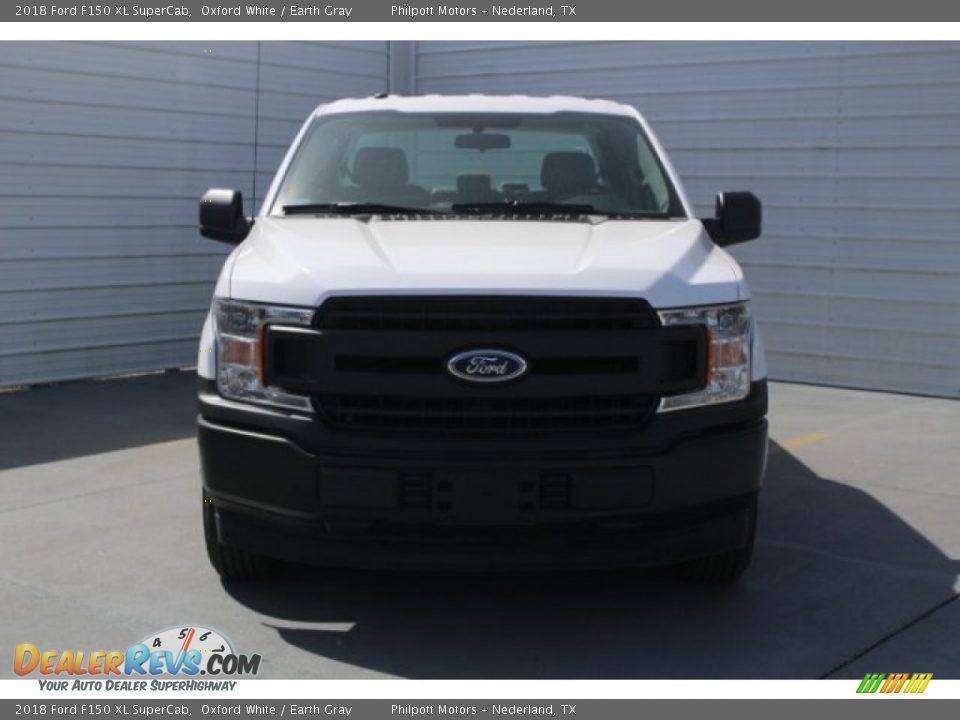 2018 Ford F150 XL SuperCab Oxford White / Earth Gray Photo #2