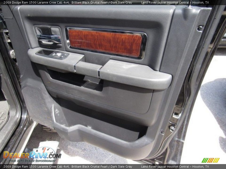 2009 Dodge Ram 1500 Laramie Crew Cab 4x4 Brilliant Black Crystal Pearl / Dark Slate Gray Photo #22