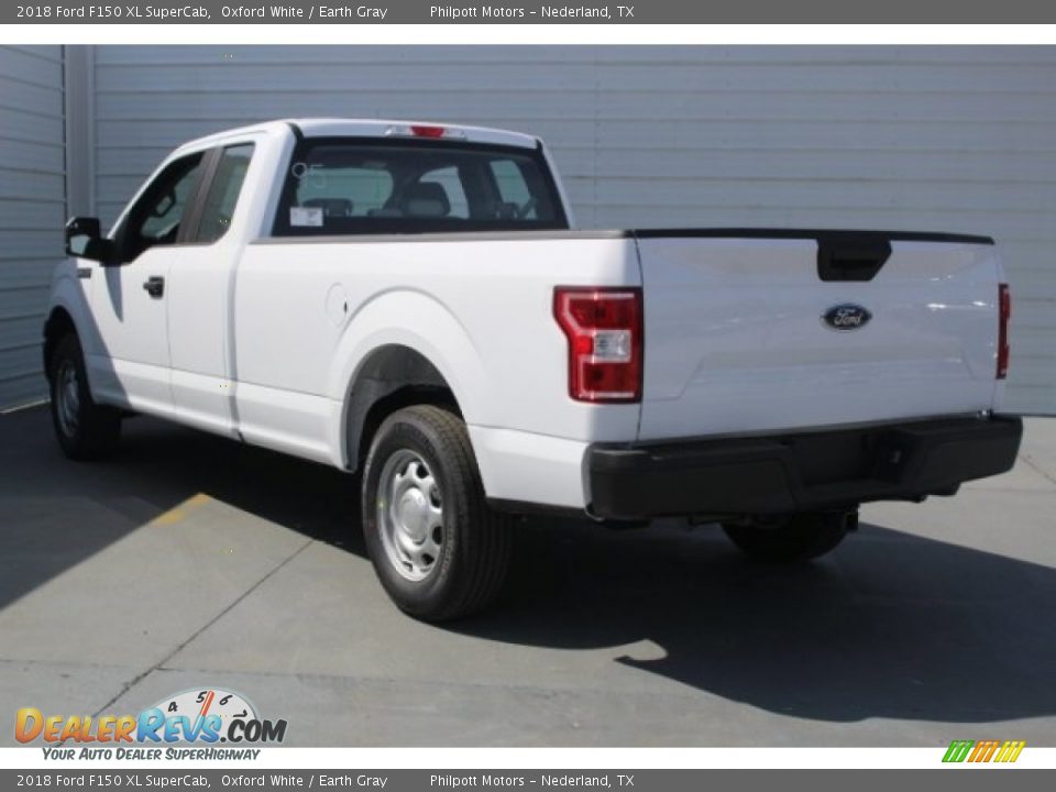 2018 Ford F150 XL SuperCab Oxford White / Earth Gray Photo #6
