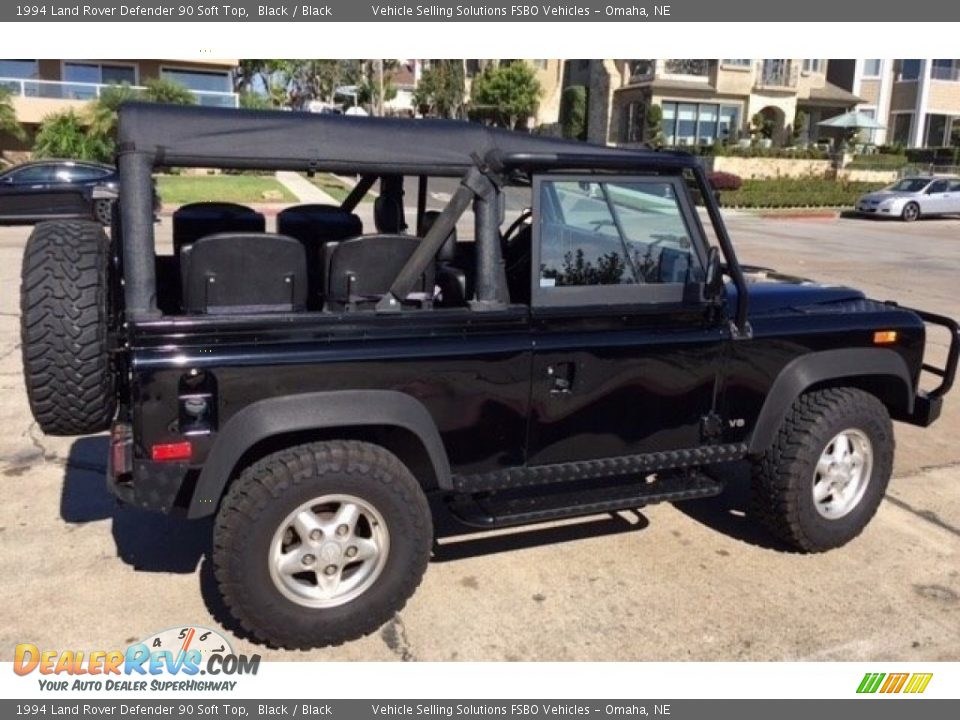 Black 1994 Land Rover Defender 90 Soft Top Photo #2