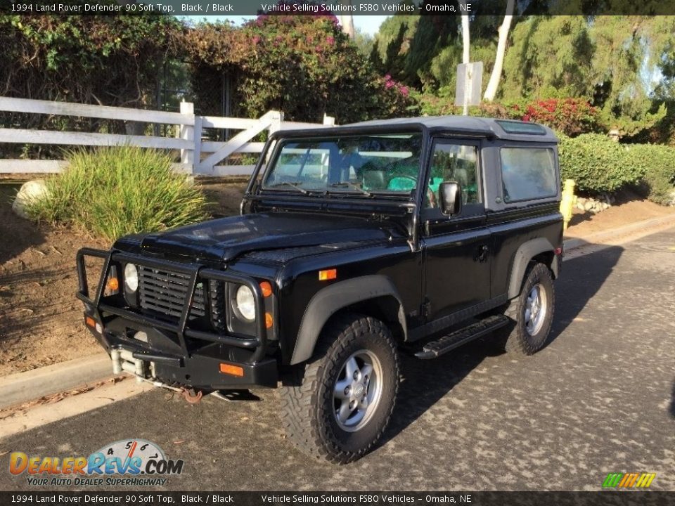 Front 3/4 View of 1994 Land Rover Defender 90 Soft Top Photo #7