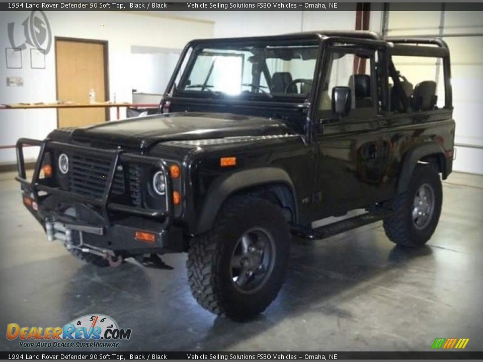 Black 1994 Land Rover Defender 90 Soft Top Photo #10