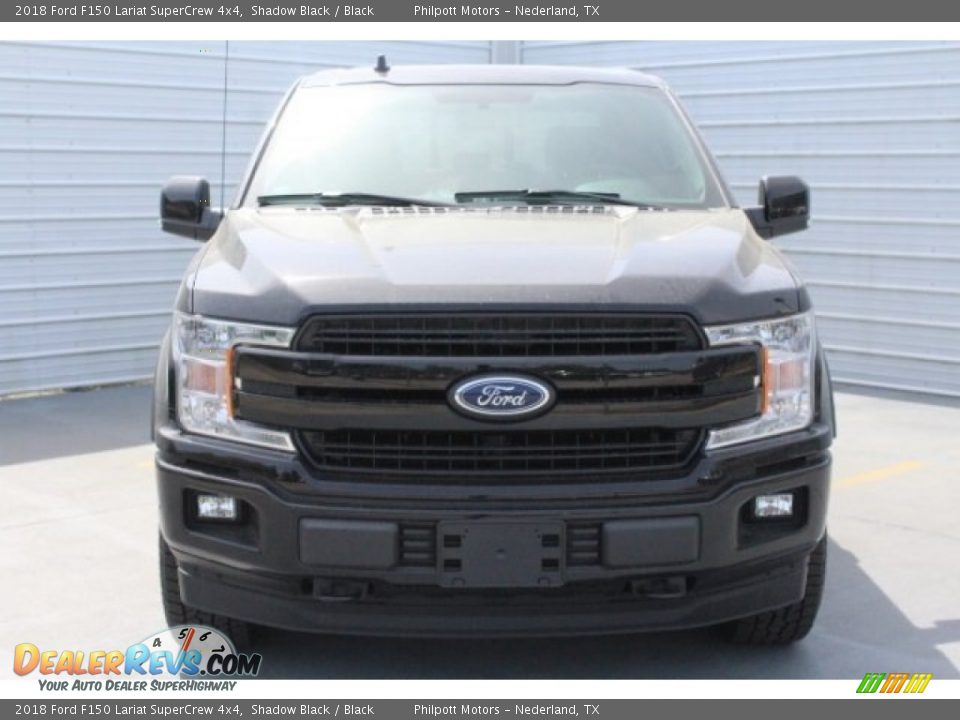 2018 Ford F150 Lariat SuperCrew 4x4 Shadow Black / Black Photo #2