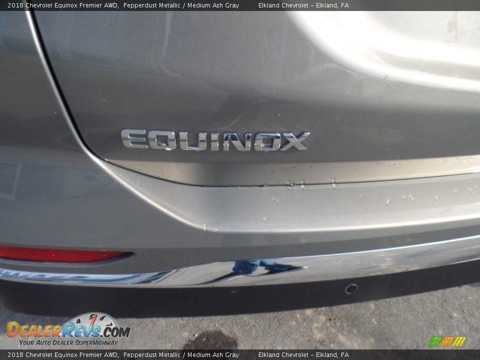 2018 Chevrolet Equinox Premier AWD Pepperdust Metallic / Medium Ash Gray Photo #10