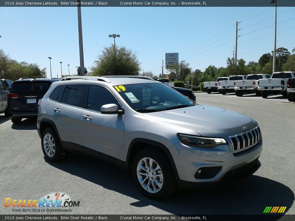 2019 Jeep Cherokee Latitude Billet Silver Metallic / Black Photo #7