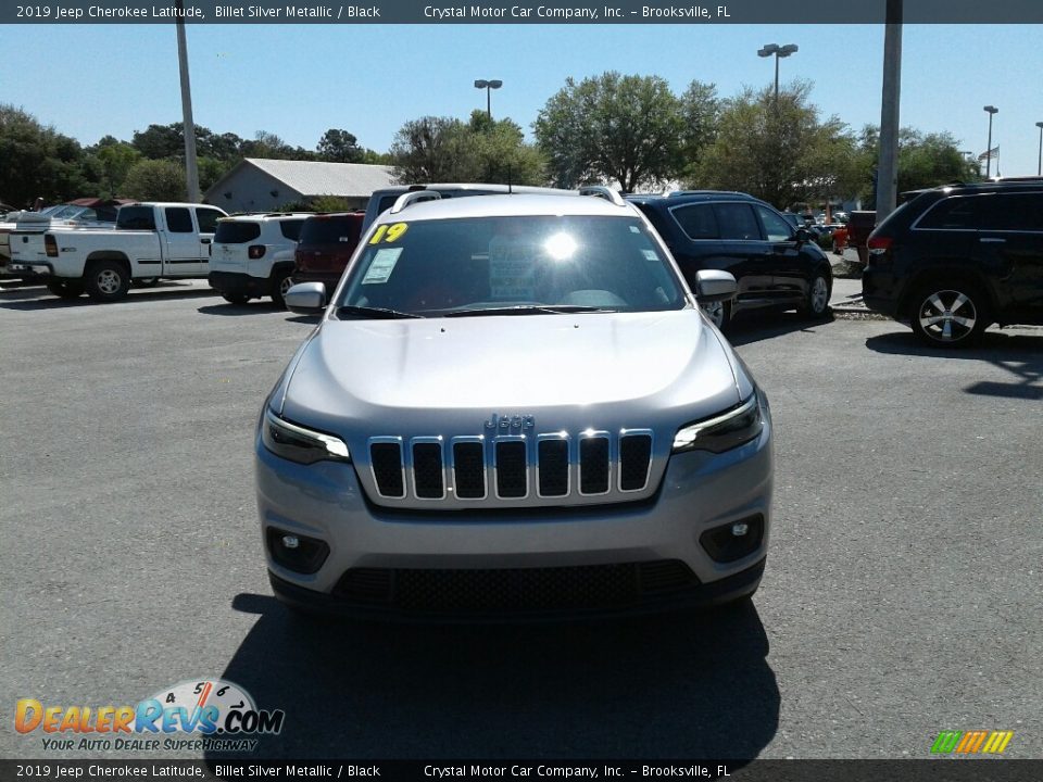 2019 Jeep Cherokee Latitude Billet Silver Metallic / Black Photo #8