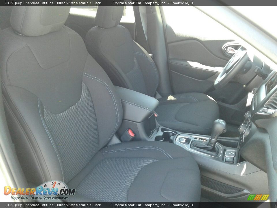 2019 Jeep Cherokee Latitude Billet Silver Metallic / Black Photo #12