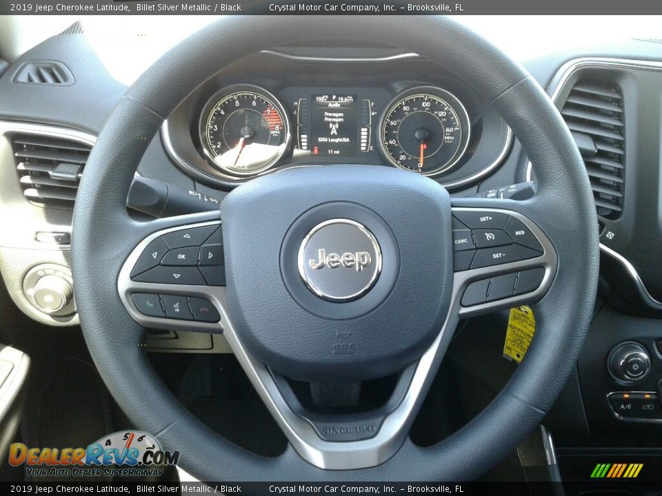 2019 Jeep Cherokee Latitude Billet Silver Metallic / Black Photo #14