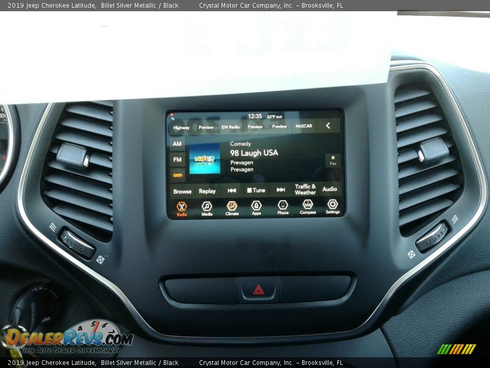 2019 Jeep Cherokee Latitude Billet Silver Metallic / Black Photo #15