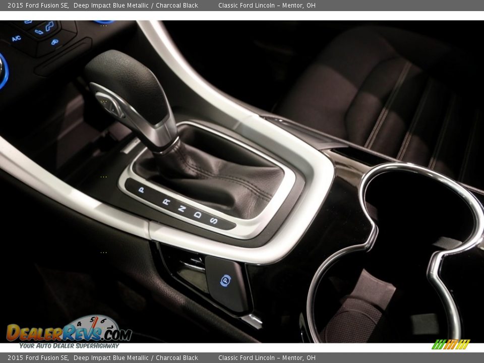 2015 Ford Fusion SE Deep Impact Blue Metallic / Charcoal Black Photo #11