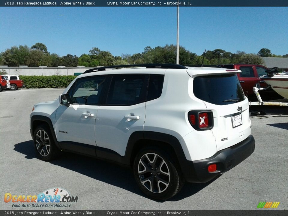 2018 Jeep Renegade Latitude Alpine White / Black Photo #3