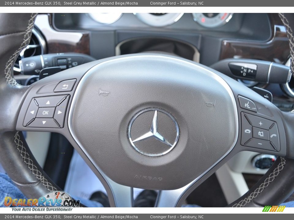 2014 Mercedes-Benz GLK 350 Steel Grey Metallic / Almond Beige/Mocha Photo #22