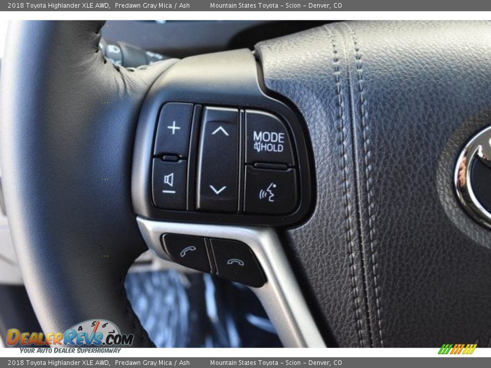 2018 Toyota Highlander XLE AWD Predawn Gray Mica / Ash Photo #29