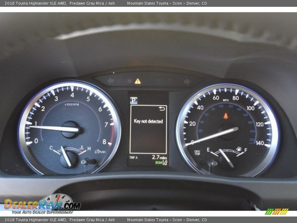 2018 Toyota Highlander XLE AWD Predawn Gray Mica / Ash Photo #31