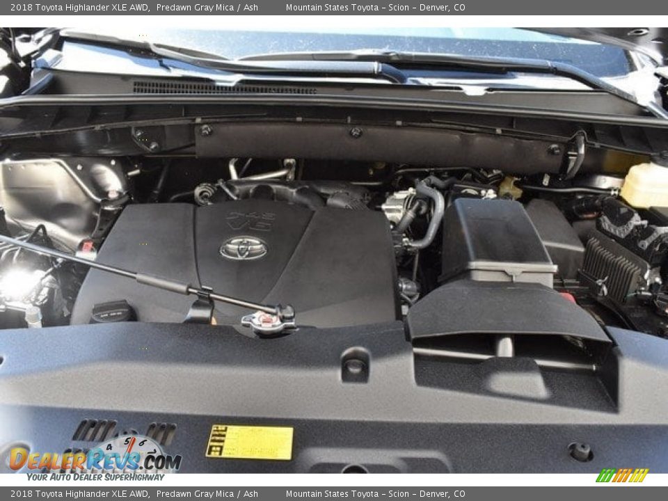 2018 Toyota Highlander XLE AWD Predawn Gray Mica / Ash Photo #33