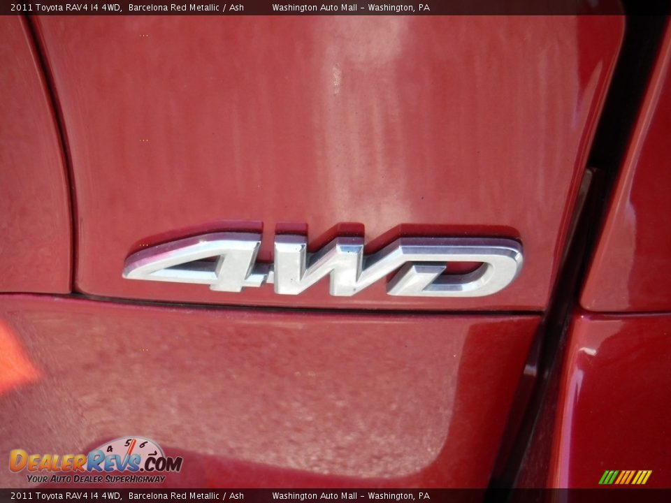 2011 Toyota RAV4 I4 4WD Barcelona Red Metallic / Ash Photo #9