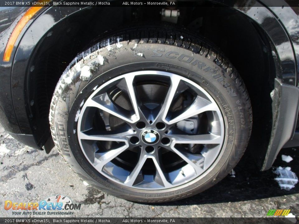 2017 BMW X5 xDrive35i Black Sapphire Metallic / Mocha Photo #6