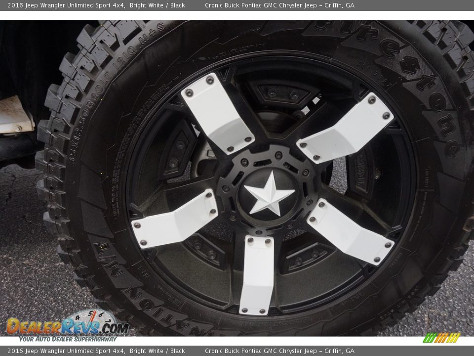 2016 Jeep Wrangler Unlimited Sport 4x4 Bright White / Black Photo #13